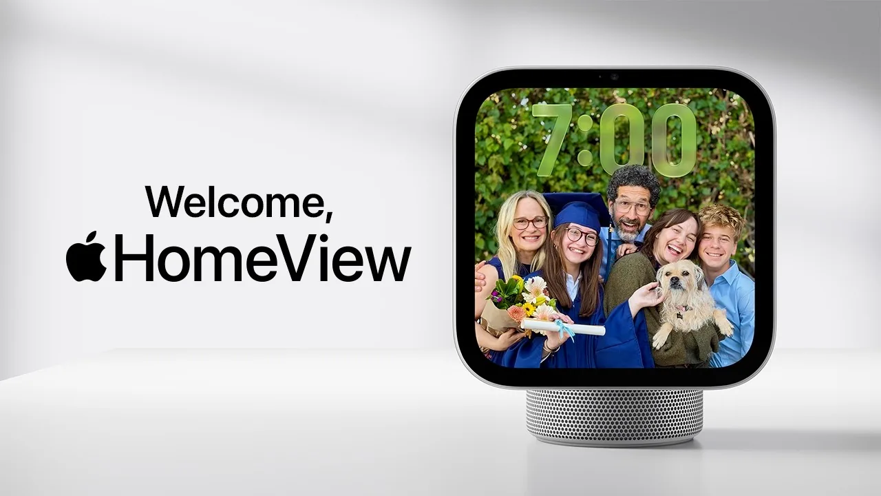 Promotional video title card for the HomeView announcement.