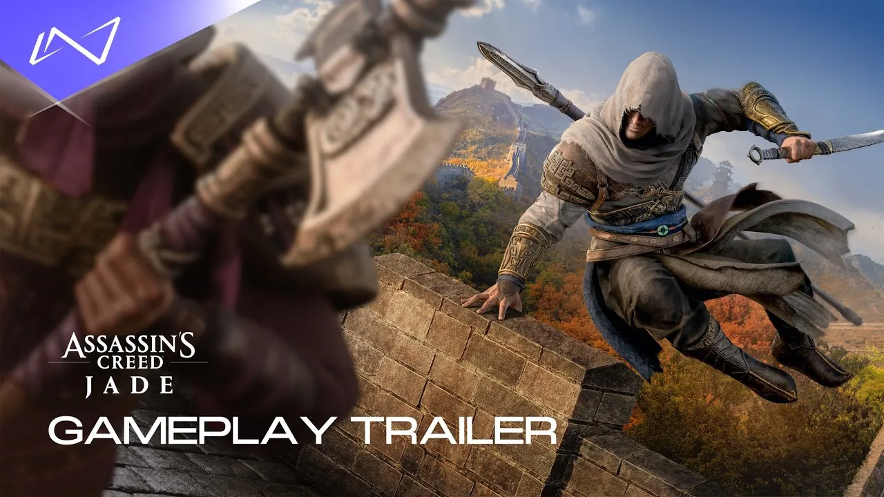 Assassin's Creed Jade gameplay trailer frame alongside Assassin's Creed Destiny development