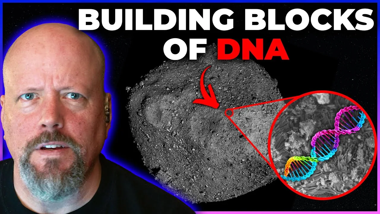 Video frame from Fraser Cain discussing solar system building blocks and planetary science.