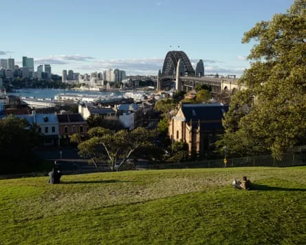 Sydney Observatory Hill overlooking Sydney Harbour Bridge