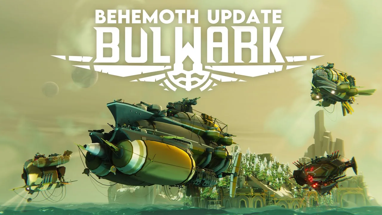 Bulwark Falconeer Chronicles video frame showcasing the Behemoth flagship update.