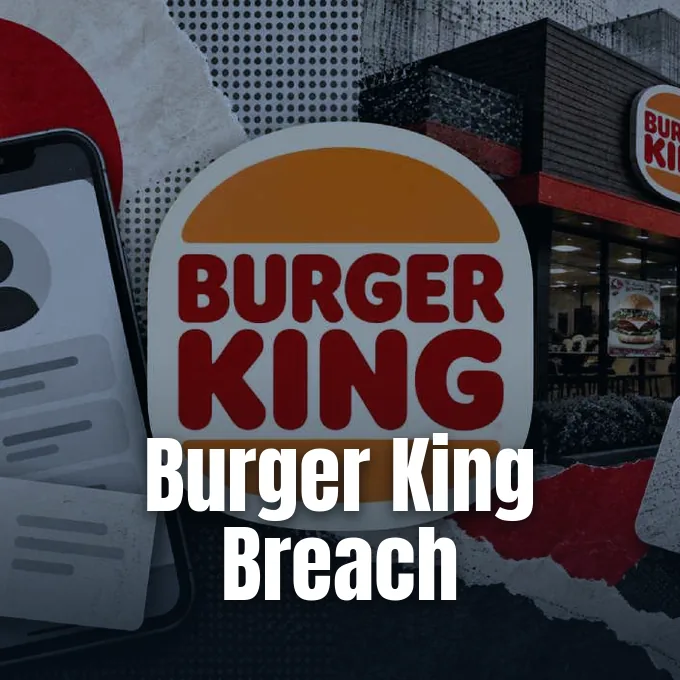 A smartphone displaying an app interface beside a Burger King restaurant logo and storefront.