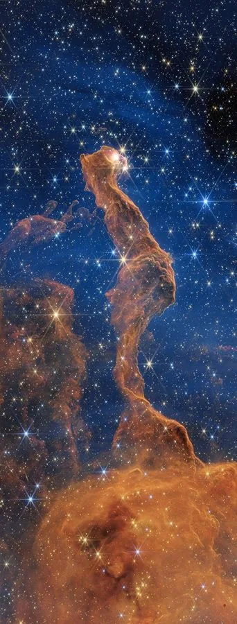 High-resolution near-infrared observation of the Carina star-forming pillar