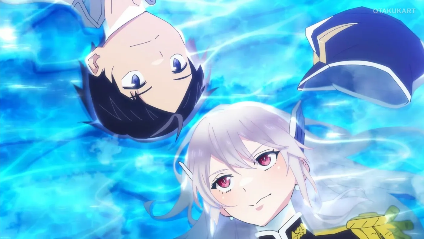 Lead characters Yūki Wakura and Kyōka Uzen from the ongoing fantasy series.
