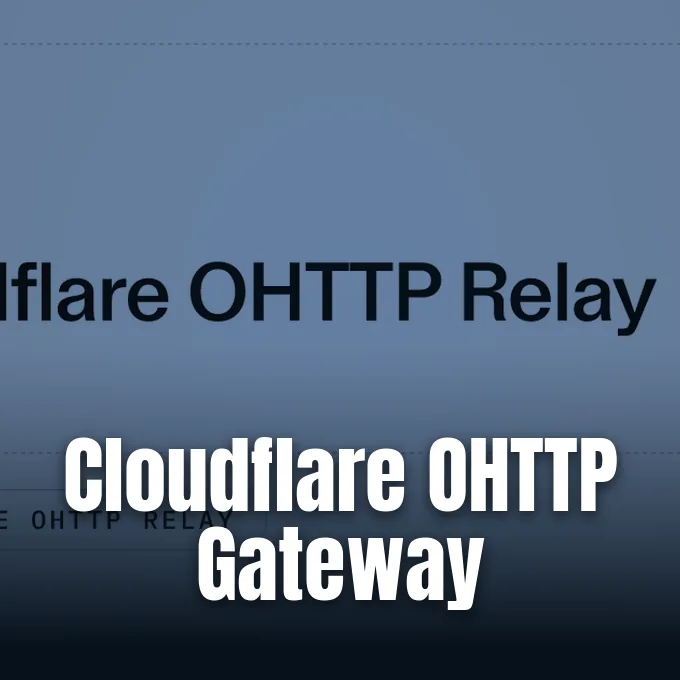 Official announcement graphic from Cloudflare Blog introducing Cloudflare OHTTP Gateway.