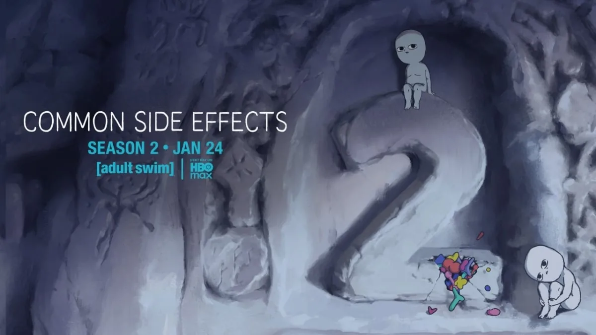 Key artwork from Common Side Effects showcasing the second season production.