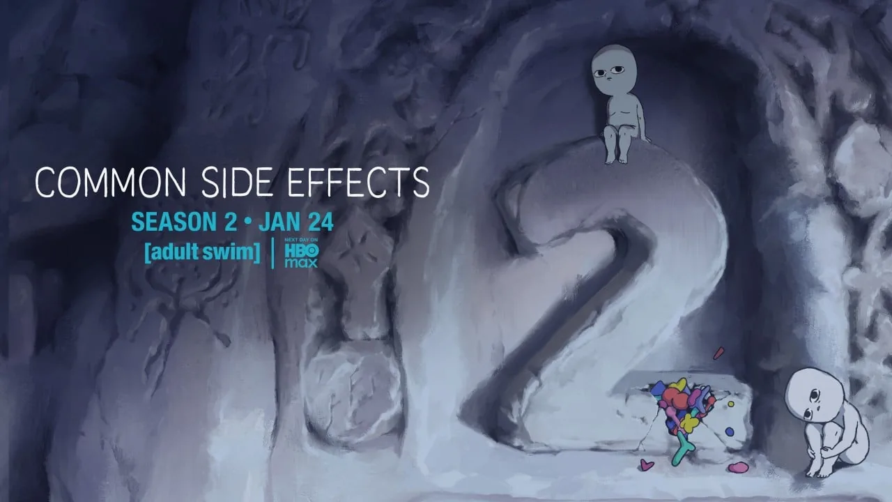 Animated scene from Common Side Effects featuring Marshall and Frances.