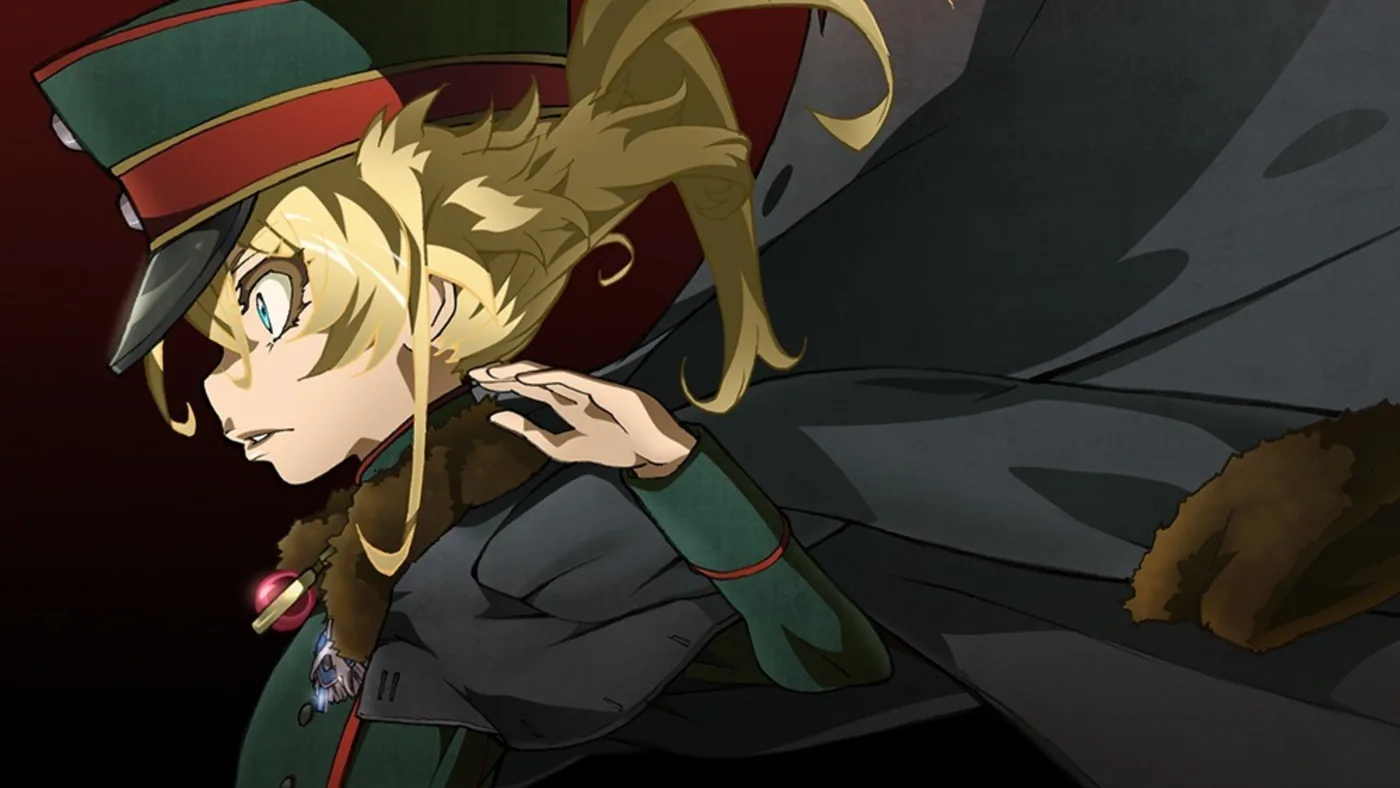 Promotional artwork for Saga of Tanya the Evil the Movie featured on Crunchyroll