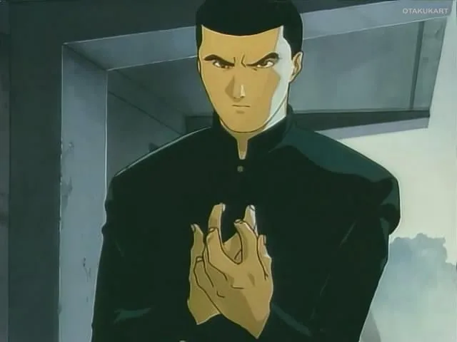 Promotional artwork for the Angel Densetsu OVA adaptation produced by Toei Animation.