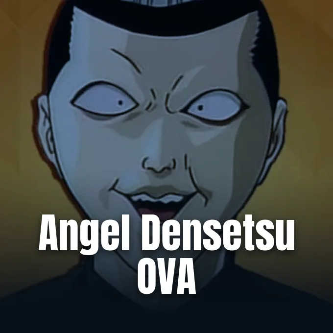 Promotional artwork for the Angel Densetsu OVA adaptation produced by Toei Animation.