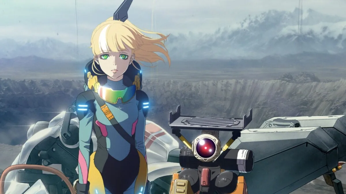 Scene from the animated teaser featuring the crater setting.
