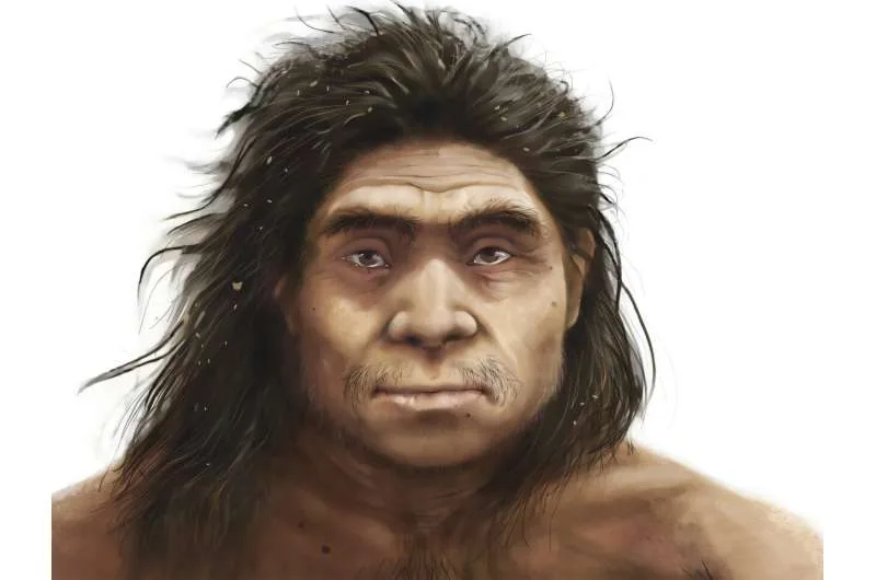 Digital reconstruction of Denisovan fossils showing facial anatomy