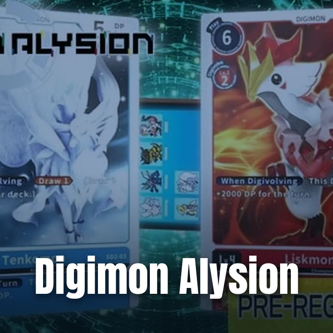 Digital monster trading cards displayed side by side showcasing character artwork for mobile gameplay.