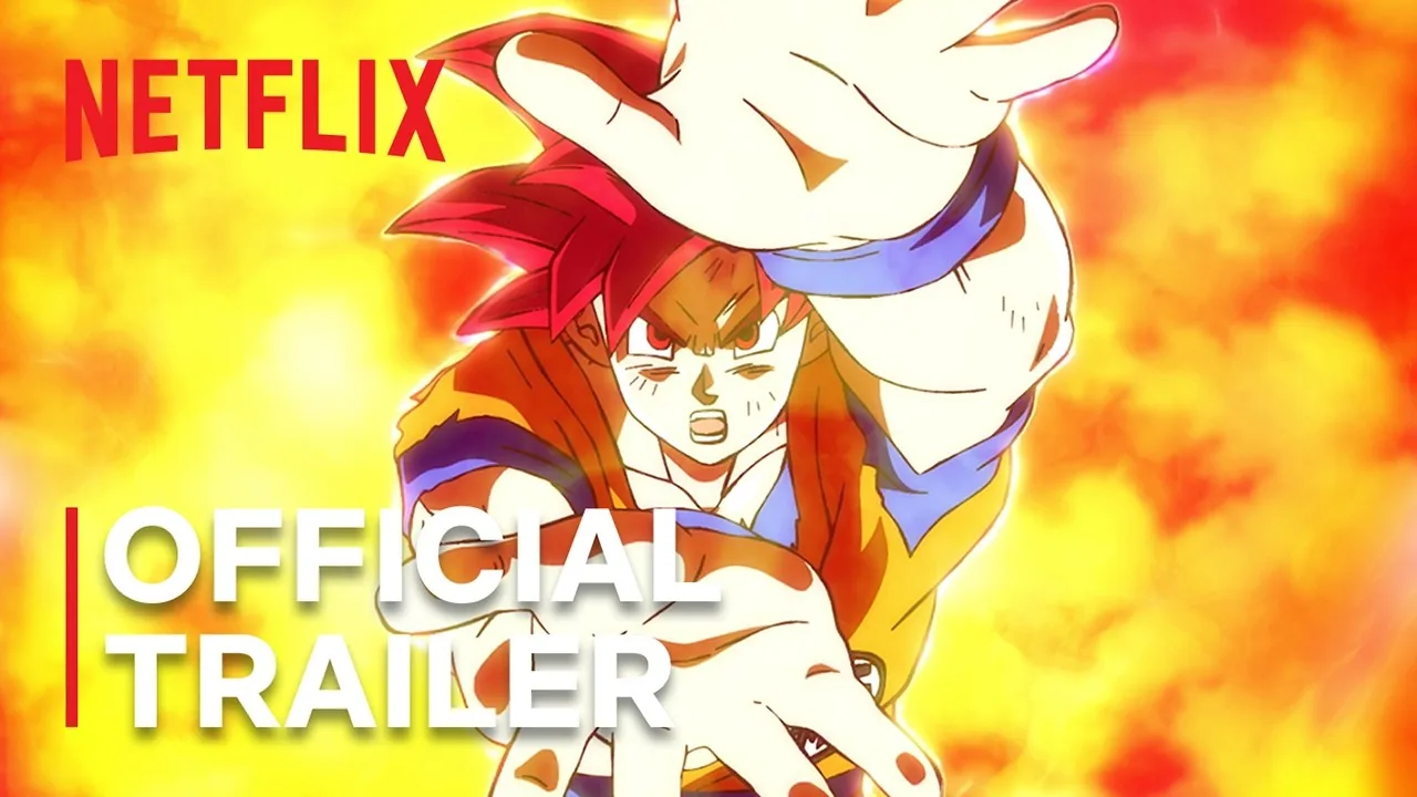 Official promotional video frame for Dragon Ball Super Beerus from Netflix Anime.