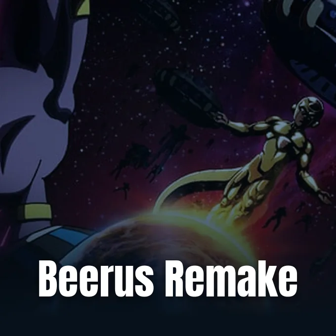 Official artwork of Goku and Vegeta for the streaming debut of Dragon Ball Super Beerus on Netflix.