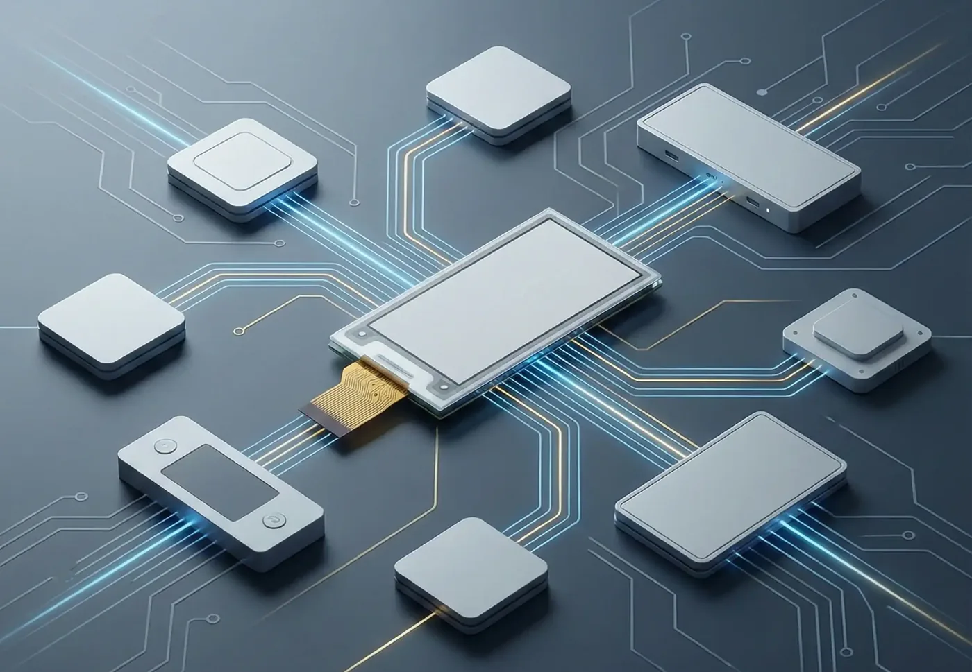 Electronic shelf labels and industrial e-ink displays in IoT use