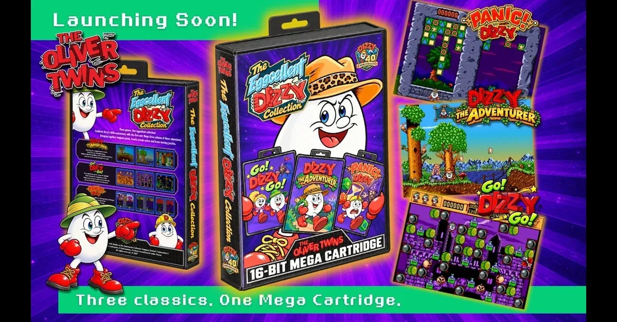 Promotional key artwork for the 40th anniversary cartridge release.