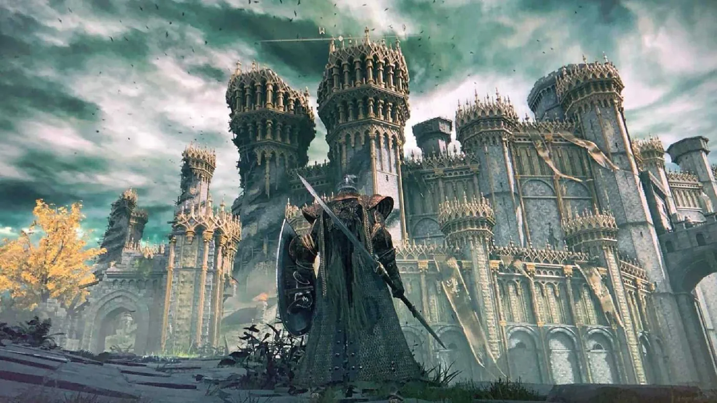 Stormveil Castle fortress walls in Elden Ring.