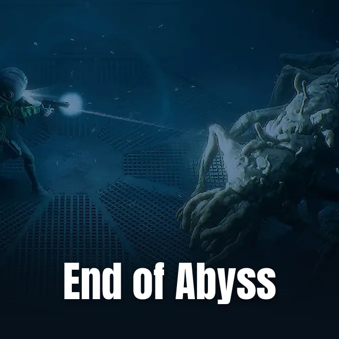 Promotional artwork for Section 9 Interactive's End of Abyss review coverage.