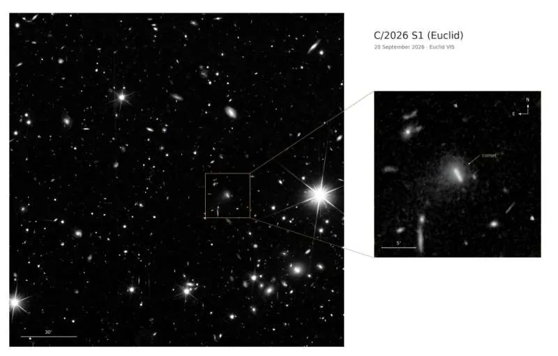 Comet C/2026 S1 observations in context by the European Space Agency.