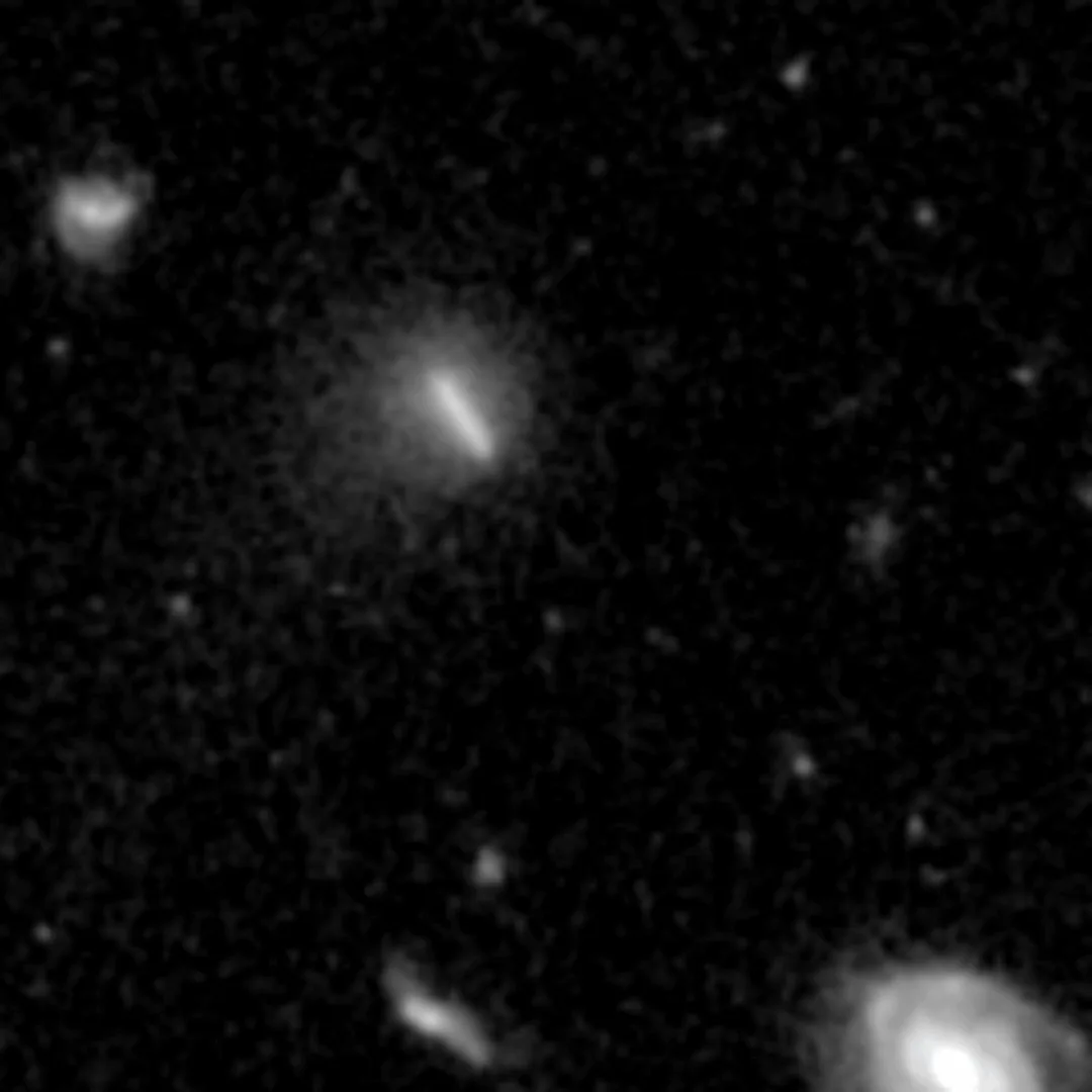 Comet C/2026 S1 streaking across the sky in exposures taken by Euclid.