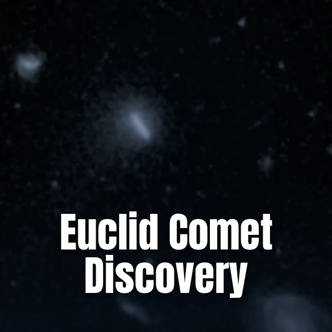 A close-up astronomical view of comet C/2026 S1 surrounded by deep space background.