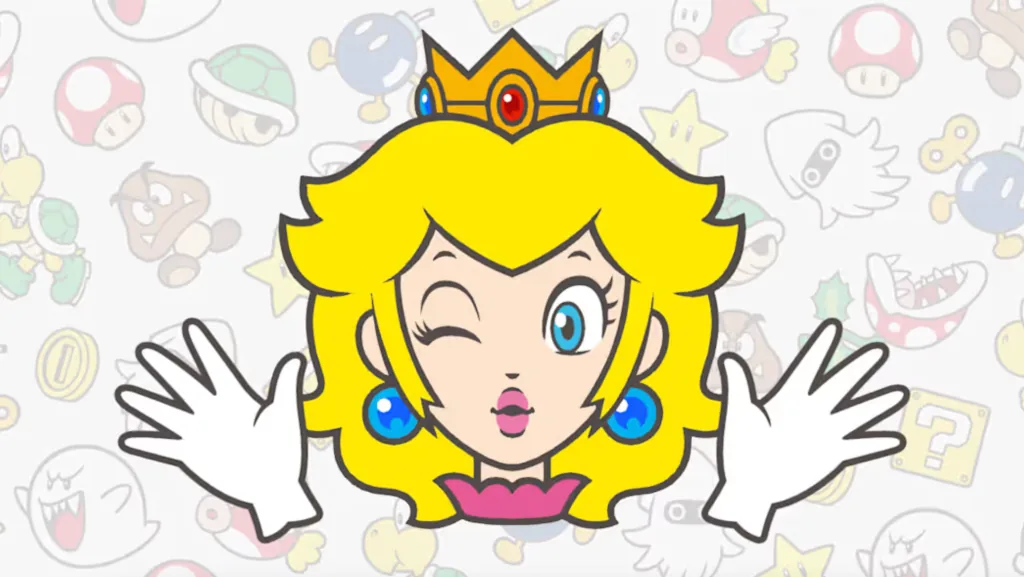 Nintendo touch screen menu showing interactive items in the My Mario software lineup.