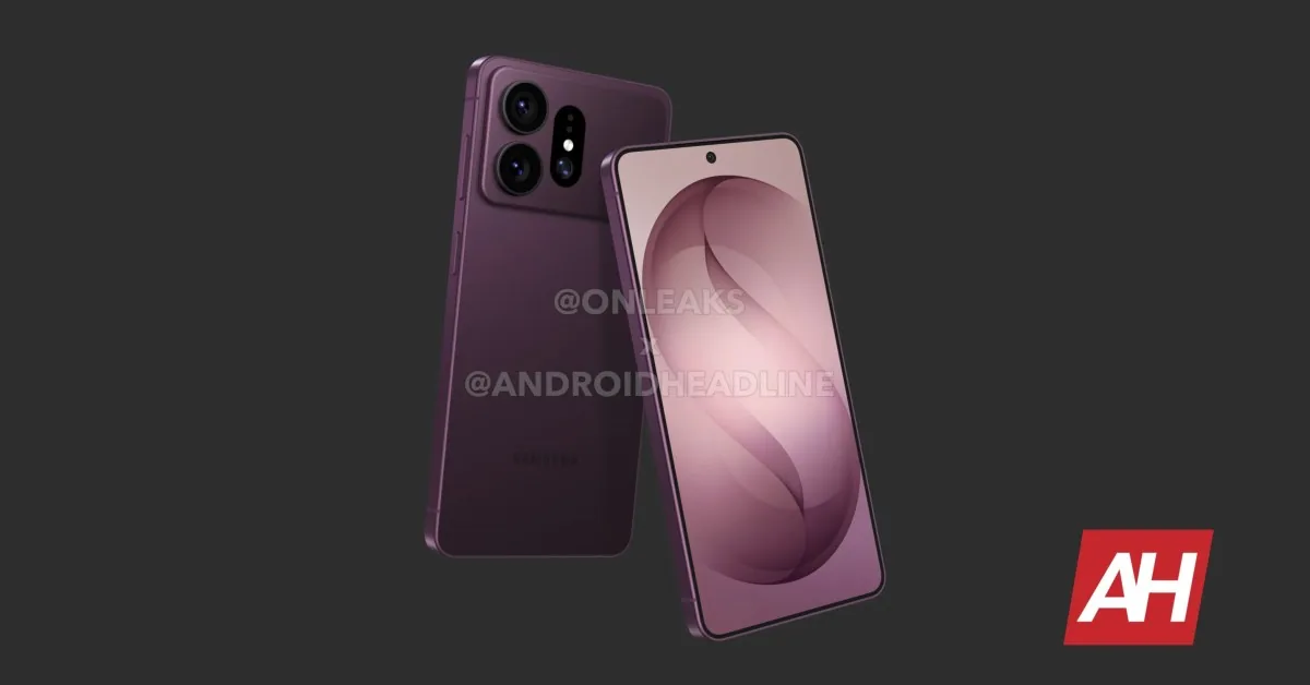 Leaked chassis render of the Galaxy S27 lineup