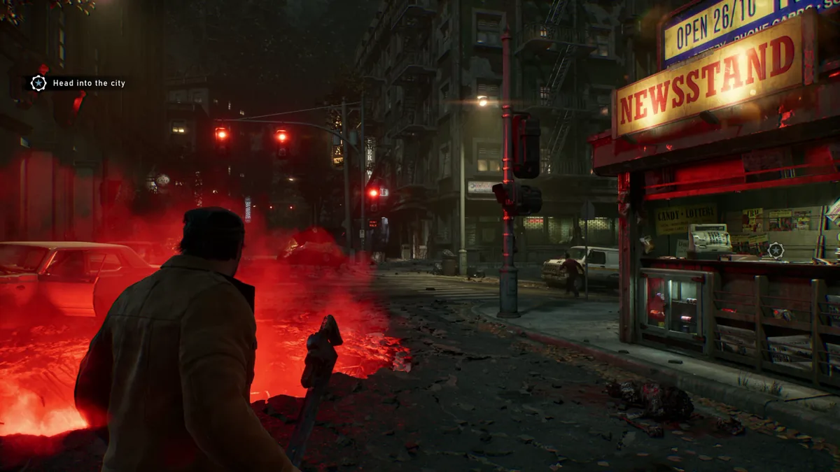 Gears of War: E-Day city architecture displaying the devastated urban landscape of Kalona.