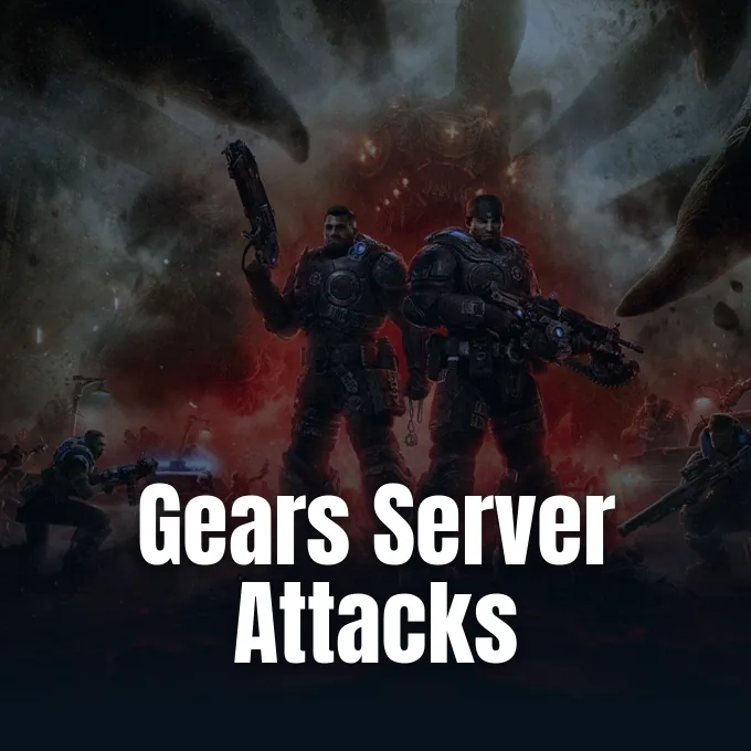 Marcus Fenix and Dom Santiago standing together in combat gear against a dark battlefield background.