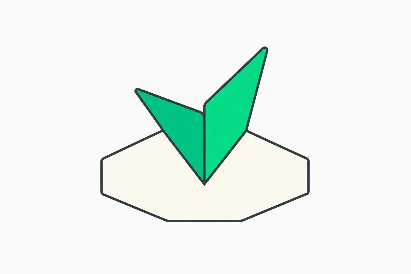 Hexagonal sheet and three-dimensional model generation diagram