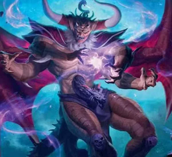 Artwork of Chaos Boss for Magic: The Gathering crossover releases.