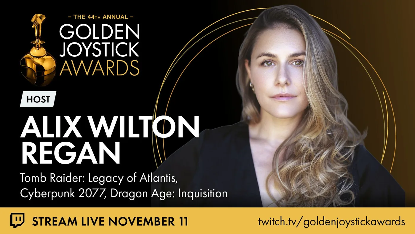 Golden Joystick Awards promotional header from GamesRadar+.