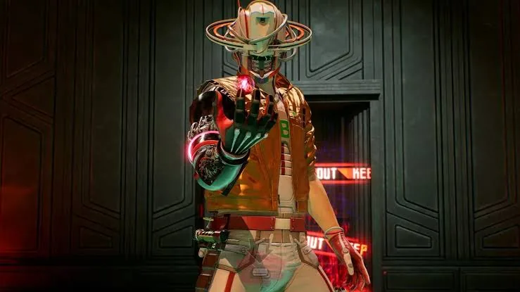 Visual artwork from Romeo Is a Dead Man illustrating the aesthetic of Grasshopper Manufacture games