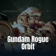 A close-up view of a detailed white and red mech suit preparing for battle.