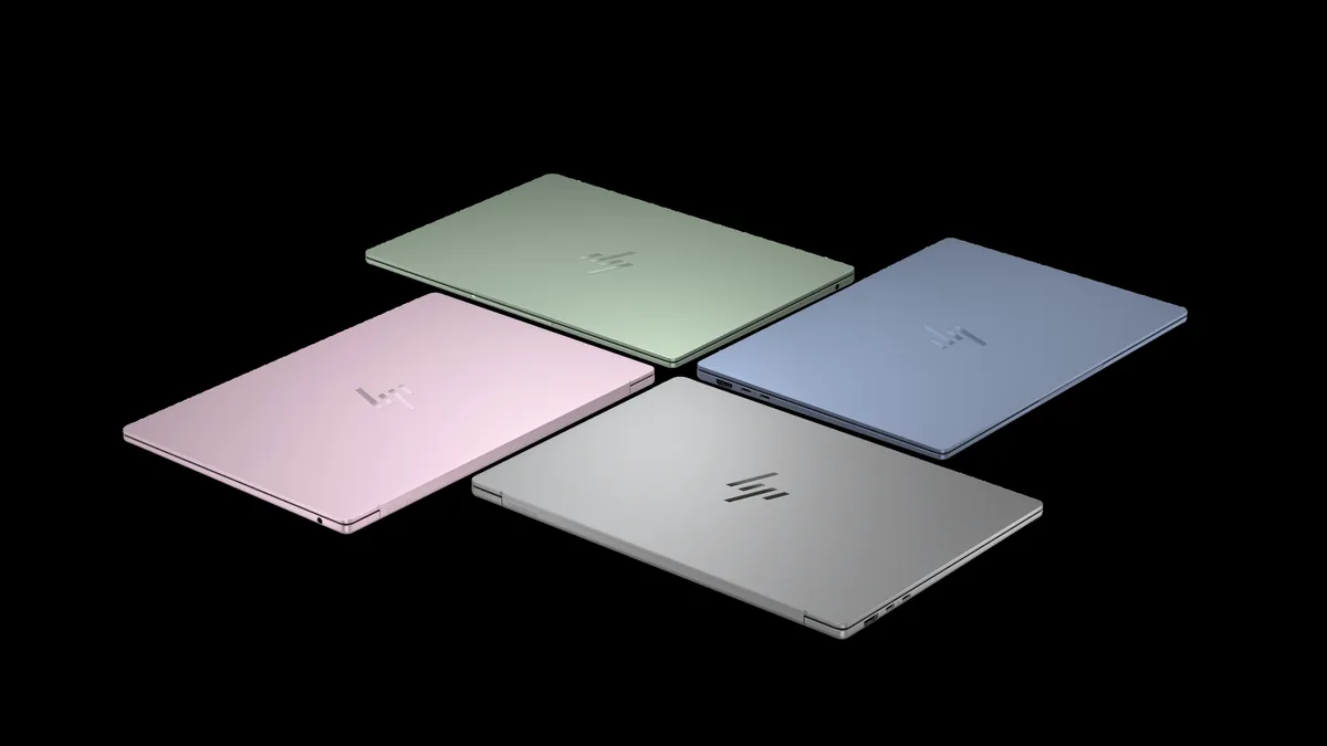 HP OmniBook 5 hardware chassis promotional design.