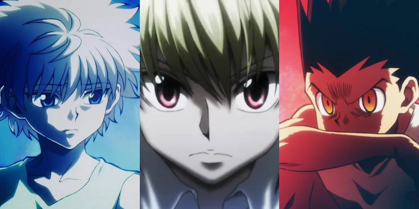 Gon, Killua, and Kurapika in key Hunter x Hunter episodes