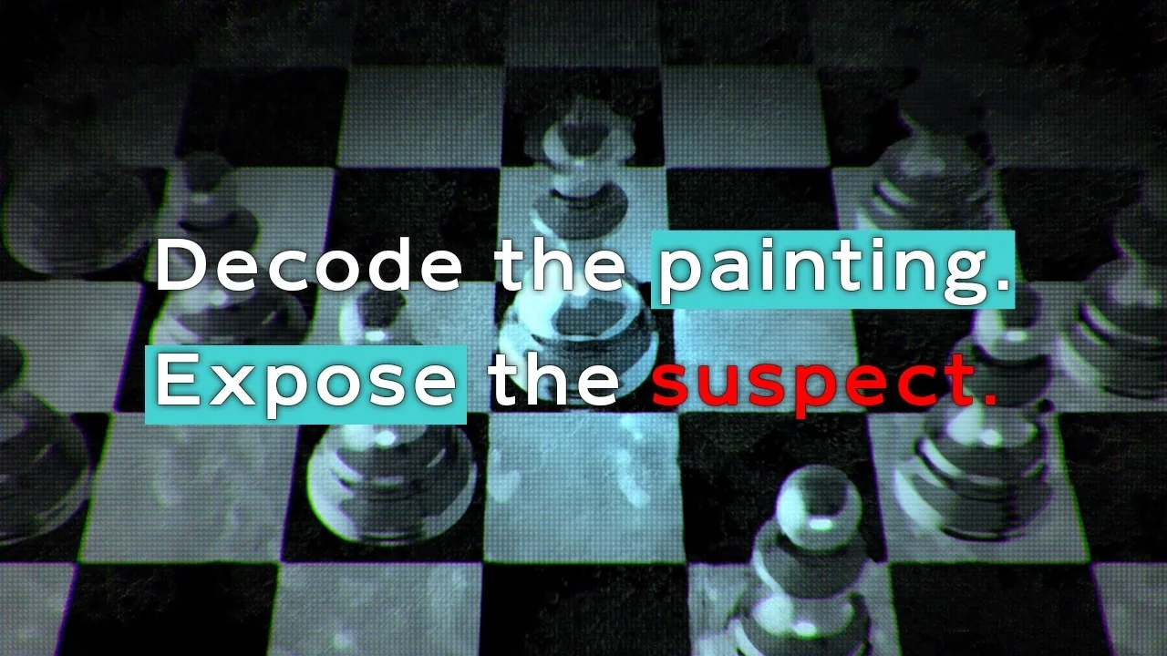 Title card from the English teaser trailer for the crime suspense project Iconology.