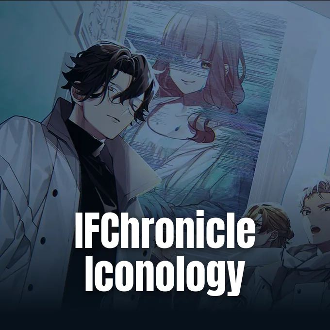 Official promotional key visual for Idea Factory's IFChronicle adventure title Iconology.