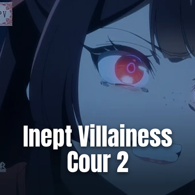 Close-up shot of an anime character with glowing red eyes shedding tears from the teaser trailer.
