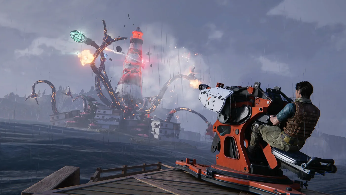 Sea fortress combat and naval construction in Once Human.