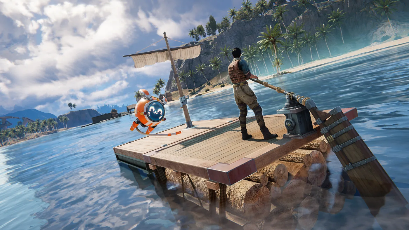 In-game screenshot of naval exploration in Once Human.