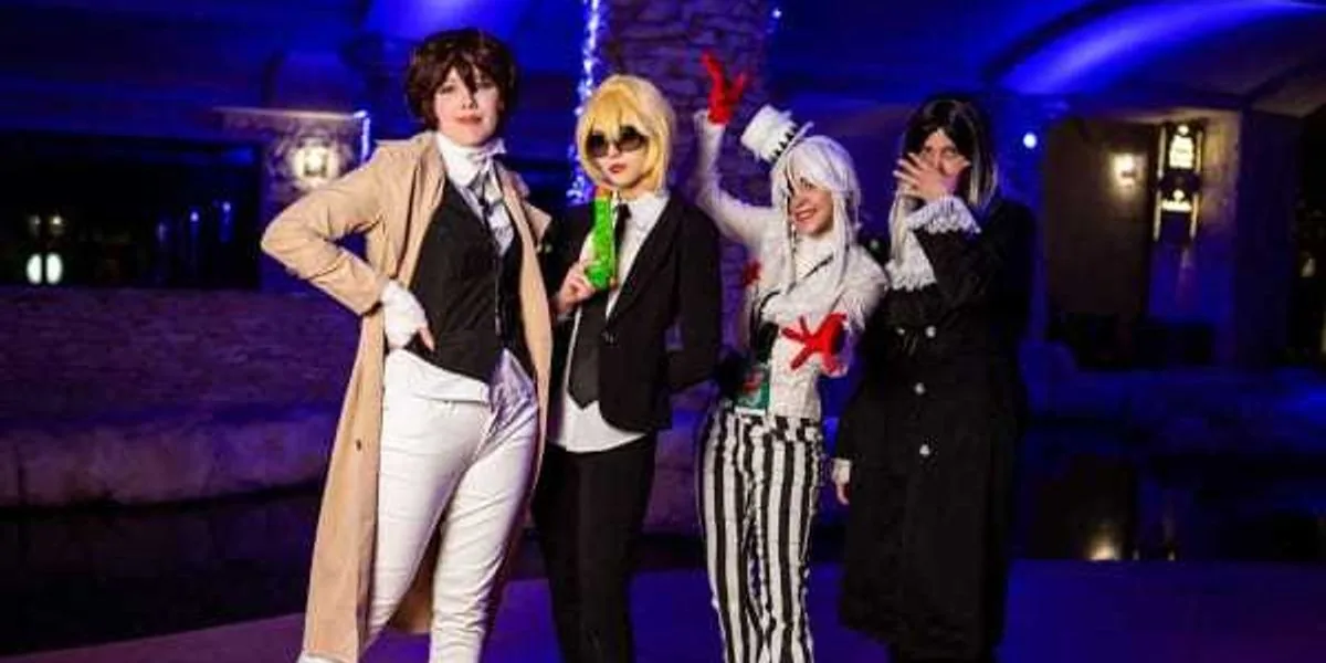 Cosplayers gathering at the Kawacon anime convention.