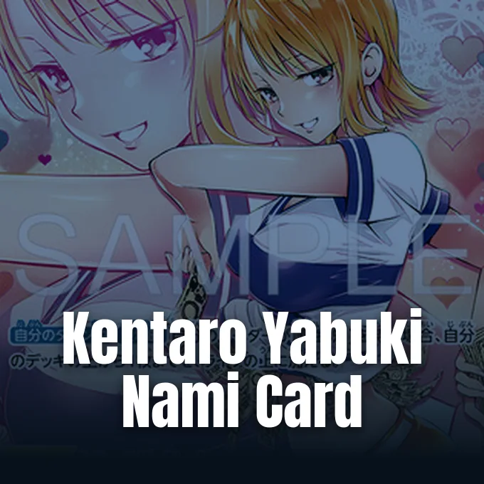 An illustration of Nami drawn by manga artist Kentaro Yabuki for the One Piece Card Game.
