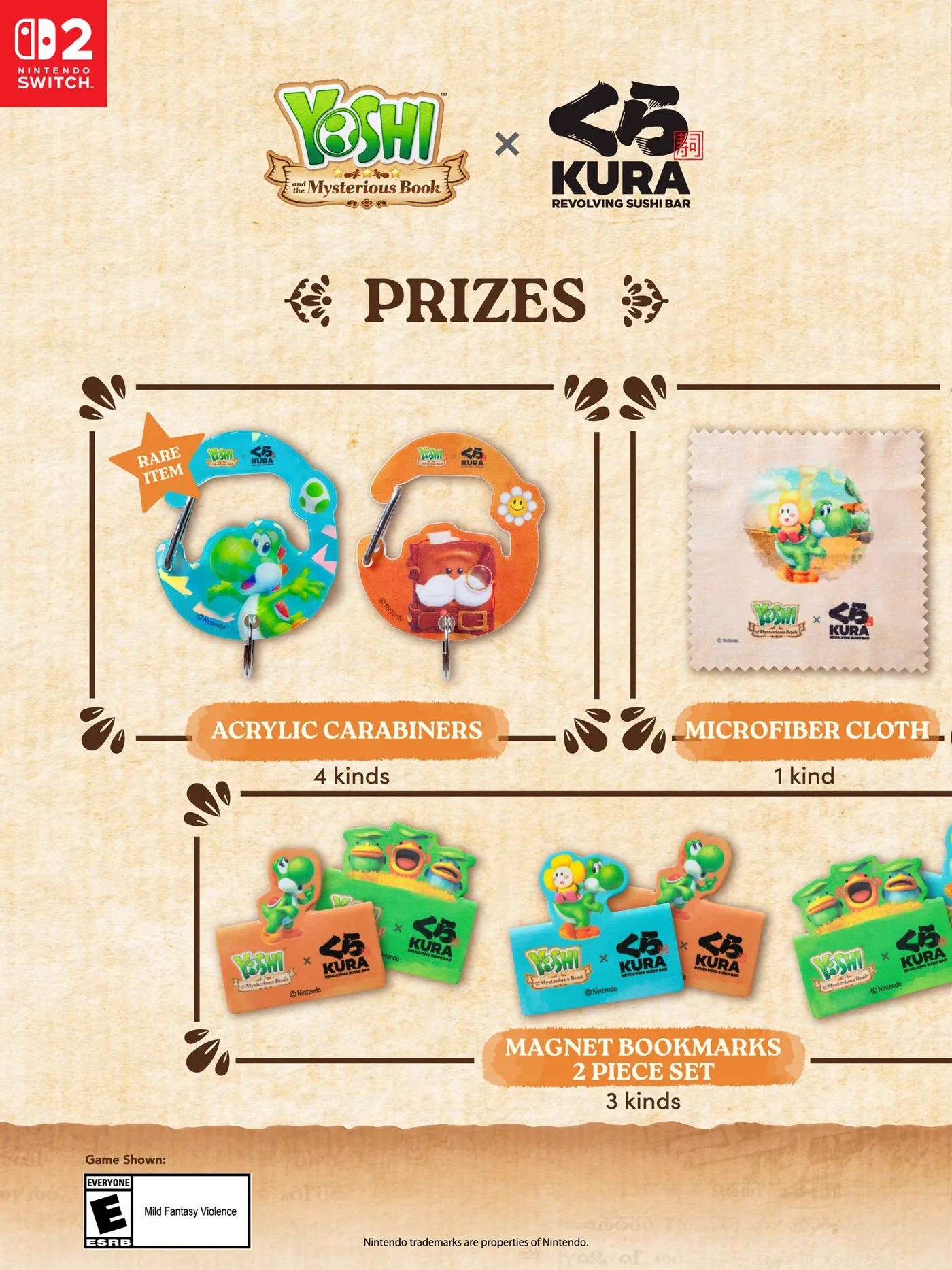 Kura Sushi USA social media announcement graphic for Yoshi event