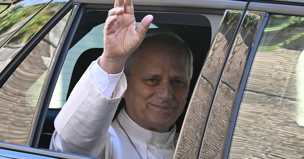 Pope Leo XIV during a Vatican appearance prior to his pulmonary surgery.