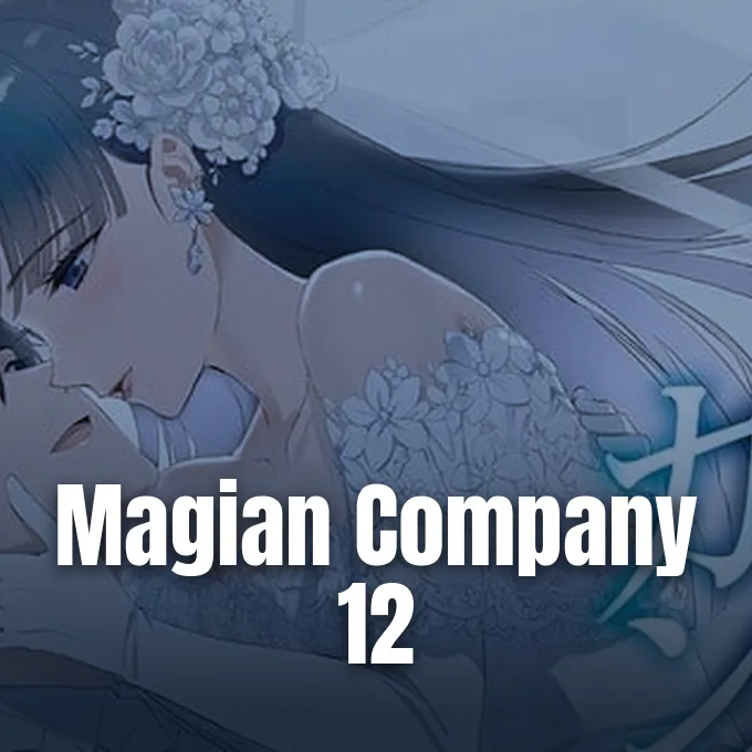 An anime style light novel illustration featuring a bride with flowers in her dark hair.