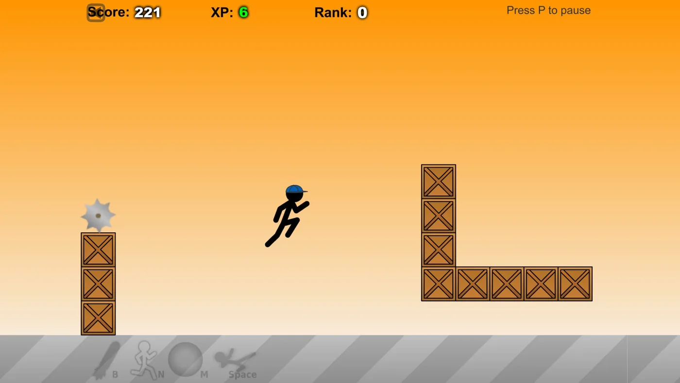 Promotional artwork for the multiplayer game Stick Run.