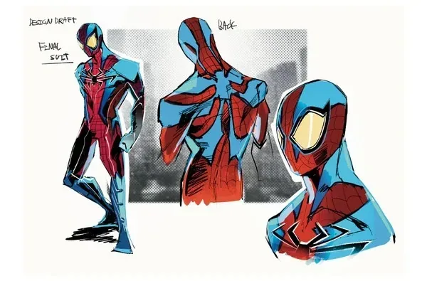 Concept art for Spider-Man of Shibuya under the Marvel Kadokawa manga line