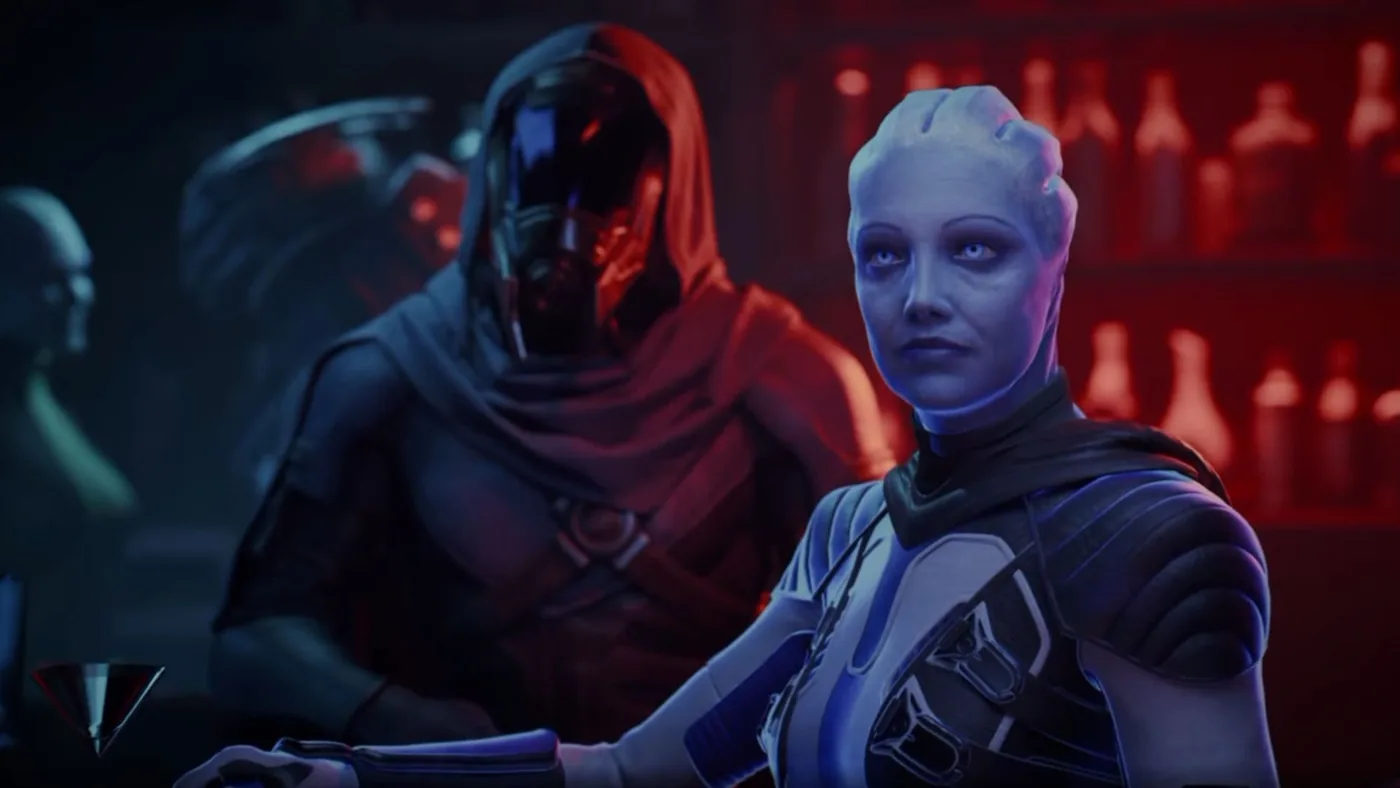 Promotional frame from the leaked trailer featured in the Mass Effect 5 leak.
